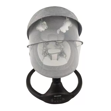 Mama Kiddies 2in1 Elite leagăn electric și scaun de odihnă cu telecomandă disponibilă în culoarea grafit + cadou