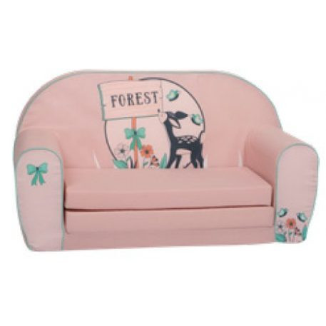 Fotoliu dublu pentru copii Mama Kiddies Premium extensibil – Doe Forest