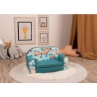 Fotoliu dublu pentru copii Mama Kiddies Premium extensibil – Clown Fish