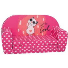   Fotoliu dublu pentru copii Mama Kiddies Premium extensibil – Cool Cat 