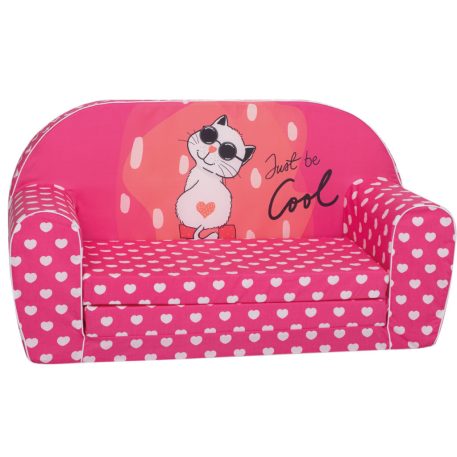 Fotoliu dublu pentru copii Mama Kiddies Premium extensibil – Cool Cat 