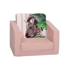   Mama Kiddies canapea extensibilă pentru o persoană - Zebra on Pink 