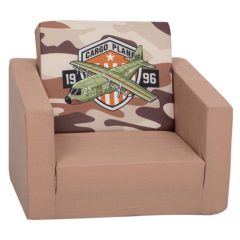   Mama Kiddies canapea extensibilă pentru o persoană – Military Jet