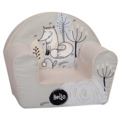 Fotoliu premium pentru copii Mama Kiddies – Hello Wolf