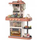 Set bucătărie de jucărie Modern Kitchen, înălțime 63 cm, cu 38 accesorii, culoare portocaliu
