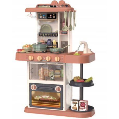 Set bucătărie de jucărie Modern Kitchen, înălțime 63 cm, cu 38 accesorii, culoare portocaliu
