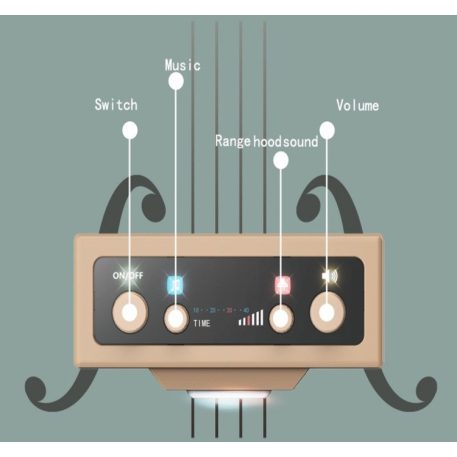 Set bucătărie de jucărie Modern Kitchen, înălțime 63 cm, cu 38 accesorii, culoare portocaliu