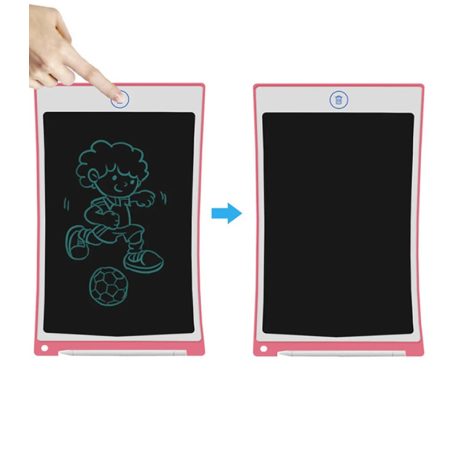 Tabletă electronică de desen cu stilou pentru copii, culoare roz – 25 cm