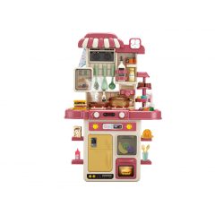   Mama Kiddies Kitchen Multi-Function Set de băcătărie roz pentru copii, de 48 piese