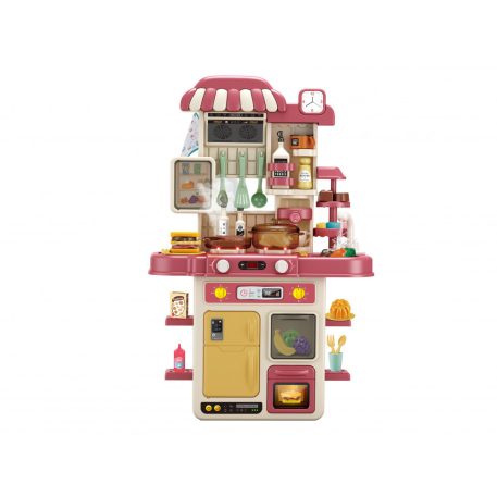 Mama Kiddies Kitchen Multi-Function Set de băcătărie roz pentru copii, de 48 piese