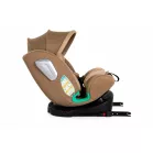 Mama Kiddies® i-Size Journey scaun auto ISOFIX rotativ 360° 40–150 cm – bej + parasolar cadou