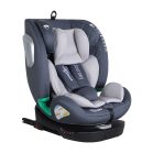 Scaun auto Mama Kiddies iSize Journey rotativ 360° cu ISOFIX (40–150 cm) culoare gri, cu parasolar cadou