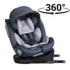 Scaun auto Mama Kiddies iSize Journey rotativ 360° cu ISOFIX (40–150 cm) culoare gri, cu parasolar cadou