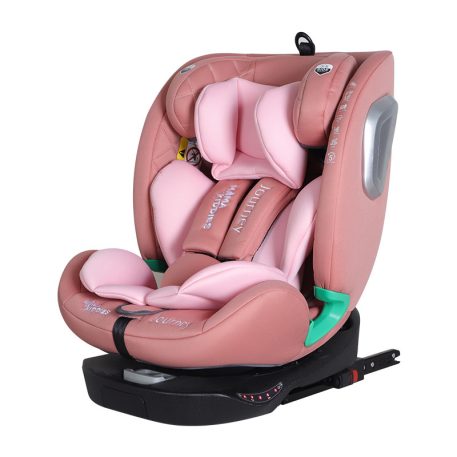 Scaun auto Mama Kiddies iSize Journey rotativ 360° cu ISOFIX (40–150 cm) culoare gri, cu parasolar cadou
