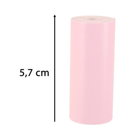 3 role de hârtie colorată pentru mini imprimantă termică 5,7 cm × 3 m