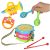 Set de instrumente muzicale pentru copii – tobă și instrumente cu zornăitoare