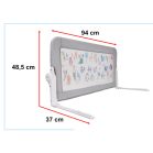 Barieră protecție pat 90 cm cu model de animale