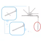 Barieră protecție pat 120 cm negru