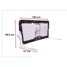 Barieră protecție pat 120 cm negru