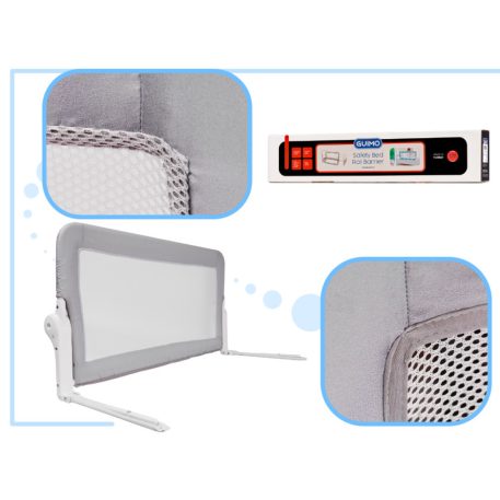 Barieră protecție pat 120 cm gri