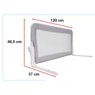 Barieră protecție pat 120 cm gri