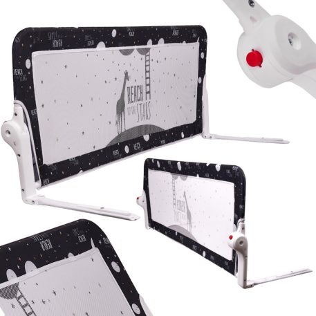 Barieră protecție pat 150 cm negru