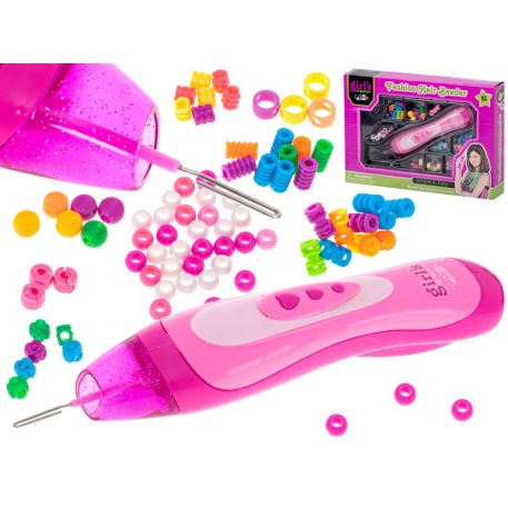 Set pentru împletit părul cu mărgele (78 de mărgele)
