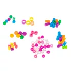 Set pentru împletit părul cu mărgele (78 de mărgele)