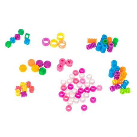 Set pentru împletit părul cu mărgele (78 de mărgele)