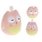 Jucărie distractivă cu bufniță, în culoare roz