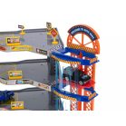 Garaj parcare pe patru etaje cu lift de jucărie + 6 mașinuțe