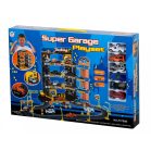 Garaj parcare pe patru etaje cu lift de jucărie + 6 mașinuțe