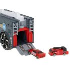 Camion de pompieri 2 în 1 cu garaj și 2 mașinuțe