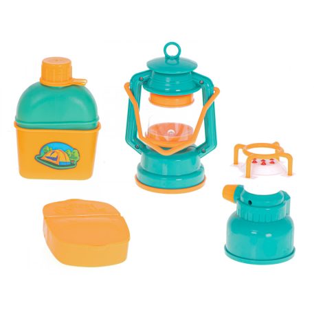 Cort de camping pliabil de jucărie cu accesorii