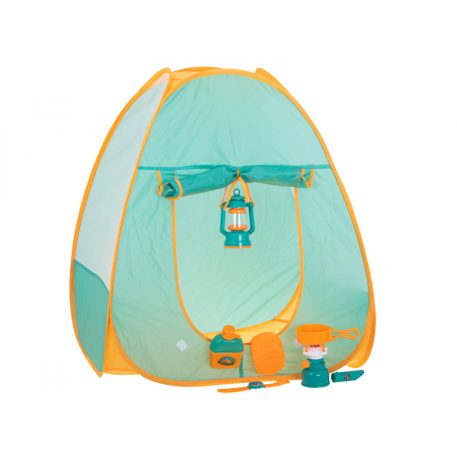 Cort de camping pliabil de jucărie cu accesorii