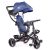 Fix Lite 3în1 tricicletă cu mâner pentru părinte și suport pentru picioare în culoare albastru  (scaun rotativ în 360°)
