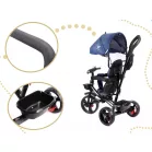 Fix Lite 3în1 tricicletă cu mâner pentru părinte și suport pentru picioare în culoare albastru  (scaun rotativ în 360°)