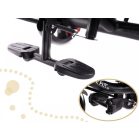 Fix Lite 3în1 tricicletă cu mâner pentru părinte și suport pentru picioare în culoare gri  (scaun rotativ în 360°)