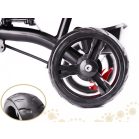 Fix Lite 3în1 tricicletă cu mâner pentru părinte și suport pentru picioare în culoare gri  (scaun rotativ în 360°)