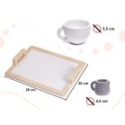 Set de ceai din lemn pentru 2 persoane (jucărie)