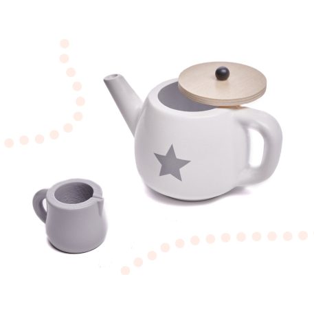 Set de ceai din lemn pentru 2 persoane (jucărie)