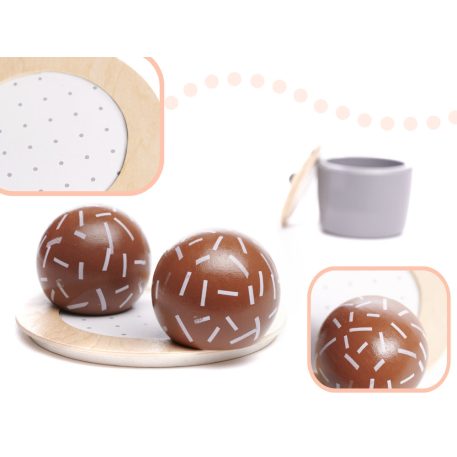 Set de ceai din lemn pentru 2 persoane (jucărie)