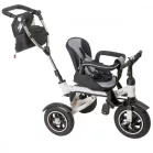Trike Fix V3 tricicletă cu mâner pentru părinte și suport pentru picioare, negru  (scaun rotativ 360°)
