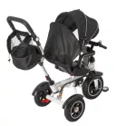 Trike Fix V3 tricicletă cu mâner pentru părinte și suport pentru picioare, negru  (scaun rotativ 360°)
