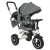 Trike Fix V3 tricicletă cu mâner pentru părinte și suport pentru picioare, gri (scaun rotativ 360°)