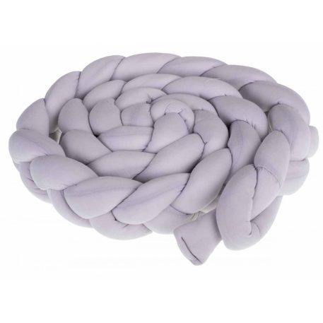 Protecție laterală pătuț, împletit – Gri – 7x200 cm