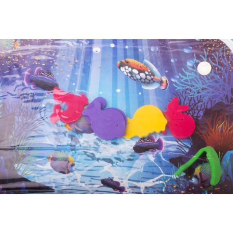 Saltea gonflabilă cu model de peștișor, albastru deschis