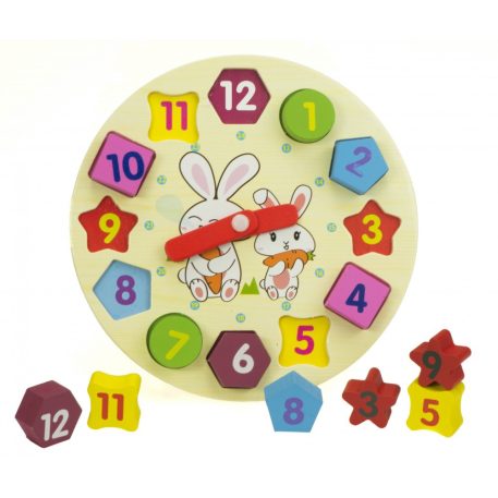 Ceas din lemn de dezvoltare  18 cm