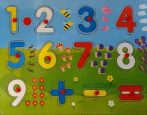 Puzzle de lemn de dezvoltare cu numere 