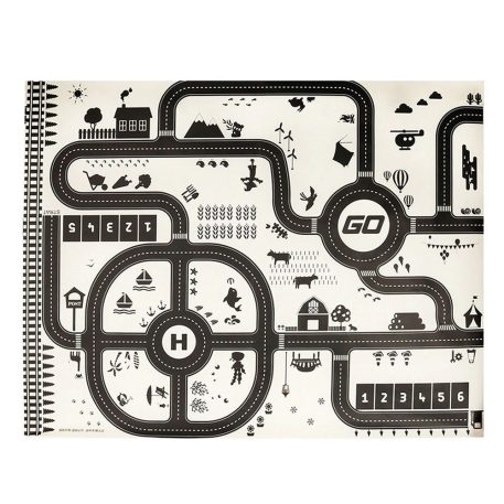 Covor de joacă oraș, rezistent la apă  130 x 100 cm